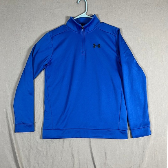 Under Armour Other - Under Armour Pullover Youth YXL Loose Fit Royal Blue Quarter-Zip Athletic EUC
